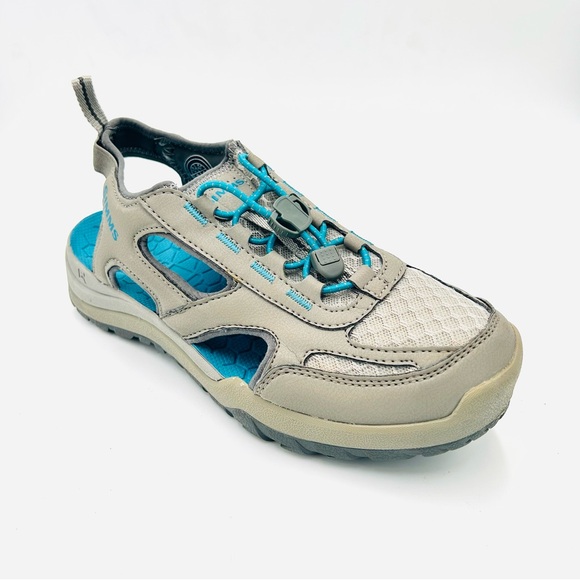 Simms fishing sandals Rip Rap Sandals Fishing Water Shoes Gray women size 8.5 - Picture 1 of 10